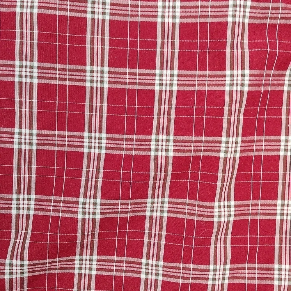 Harbor Bay Red and White Casual Button Down Men's Shirt Size 5XLT - Picture 7 of 12